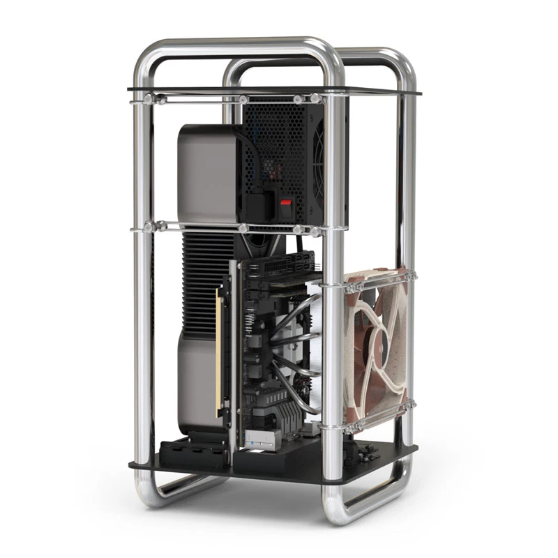 Case computer Streacom DA6 case Mini-ITX - cromato