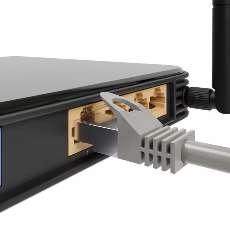Cavo patch Ethernet Extralink Cat 5e UTP, 10 m, RJ-45–RJ-45, grigio