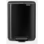 Secchio con pedale BRABANTIA Bo 4L, nero opaco, capacità 4 L, azionato a pedale