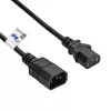 Prolunga di alimentazione Akyga AK-PC-07A IEC C14 a IEC C13, 3x 0,75 mm², 3 m, nero