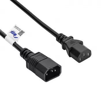 Prolunga di alimentazione Akyga AK-PC-07A IEC C14 a IEC C13, 3x 0,75 mm², 3 m, nero