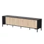 Mobile RTV Cama MERCI 200 x 40 x 54 cm nero/rovere artisan