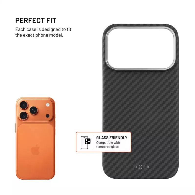 Custodia protettiva FIXED MagVelar per Apple iPhone 17 Pro, nera