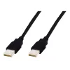 Assmann cavo di collegamento USB, Type-A M/M, 3,0 m, compatibile USB 2.0, UL, nero (AK-300100-030-S)
