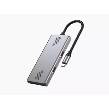 Hub USB Gembird 4 porte USB 3.2 Gen 2 Type-C con 4x Type-A e connettori Type-C