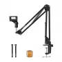 Asta per microfono a boom MAONO B01 (BA20) – base da tavolo, nero, profondità tavolo max 4,5 cm