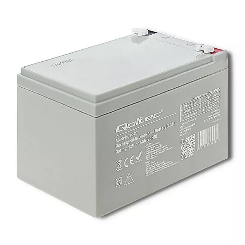 Qoltec 53045 Batteria AGM 12V 14Ah