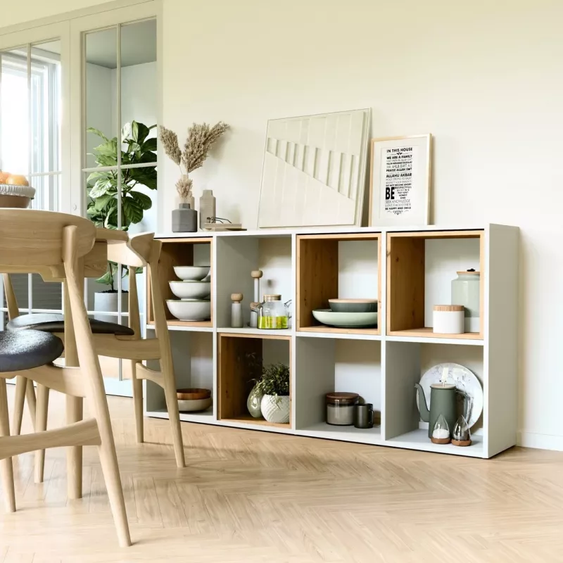 Topeshop MALAX 2X4 BIEL libreria da soggiorno