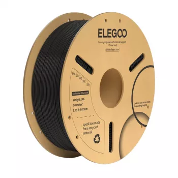 Bobina di filamento Elegoo PLA+ nero – 1,75 mm, compatibile con stampanti 3D FDM