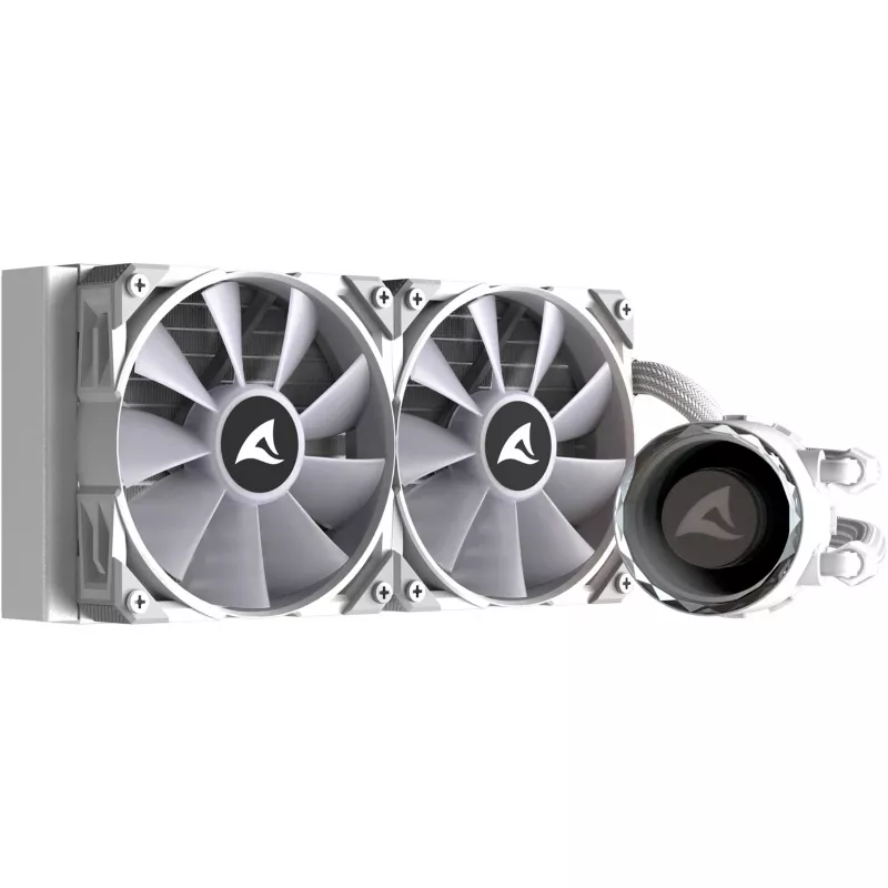 S80 RGB White AIO 240mm, raffreddamento a liquido bianco