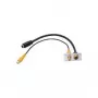 Kindermann 7444-505 inserto modulare a scatto per placca, Mini-DIN a 4 poli, RCA