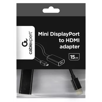 Gembird A-MDPM-HDMIF-02 Cavo adattatore Mini DisplayPort HDMI Type-A (standard) nero