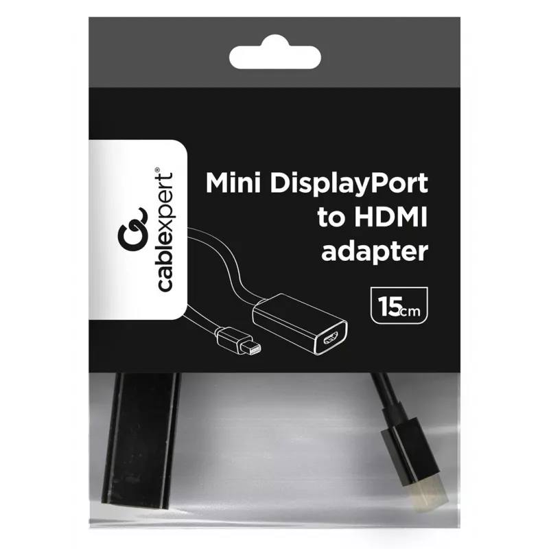 Gembird A-MDPM-HDMIF-02 Cavo adattatore Mini DisplayPort HDMI Type-A (standard) nero