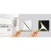 Maclean MCE702W interruttore luce touch, singolo, in vetro, pulsante rotondo, 86x86 mm, bianco