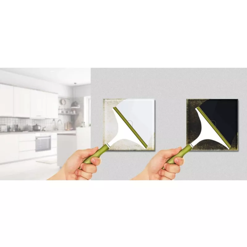Maclean MCE702W interruttore luce touch, singolo, in vetro, pulsante rotondo, 86x86 mm, bianco
