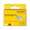 Cavo avvolgibile DeLOCK USB 2.0 2 in 1 Type-A su Micro-B e USB-C™