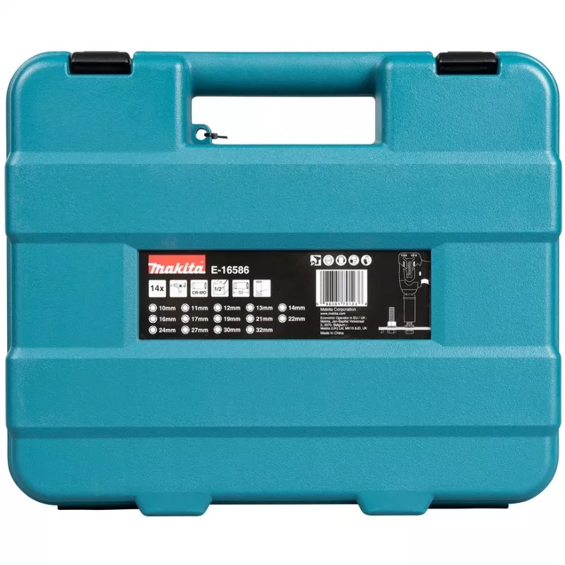 Makita E-16586 chiave a bussola per avvitatore a impulsi set di chiavi a bussola nero, verde