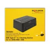 DeLOCK - docking station per HDD vani: 2 - SATA 6Gb/s - 6 Gbit/s - USB 3,1 (Gen 2) - nero (63957)