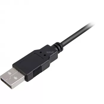 Cavo USB 2.0, connettore maschio USB-A > connettore maschio Mini-USB (nero, 1,0 metri, doppia schermatura)