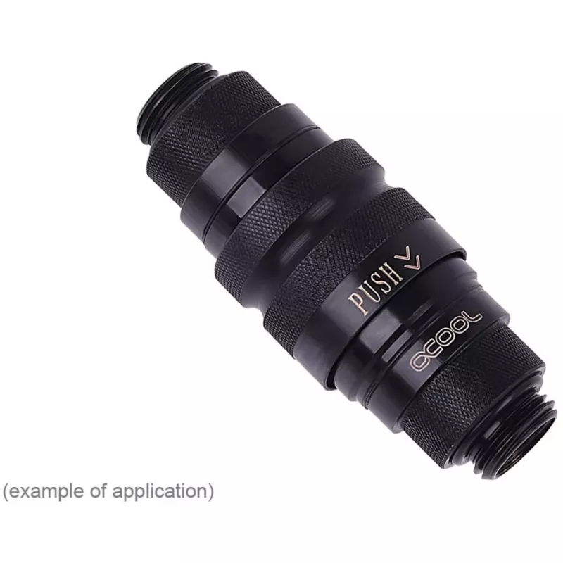 Raccordo Alphacool 17440 — raccordo in ottone per raffreddamento computer, nero, 32×86×32 mm