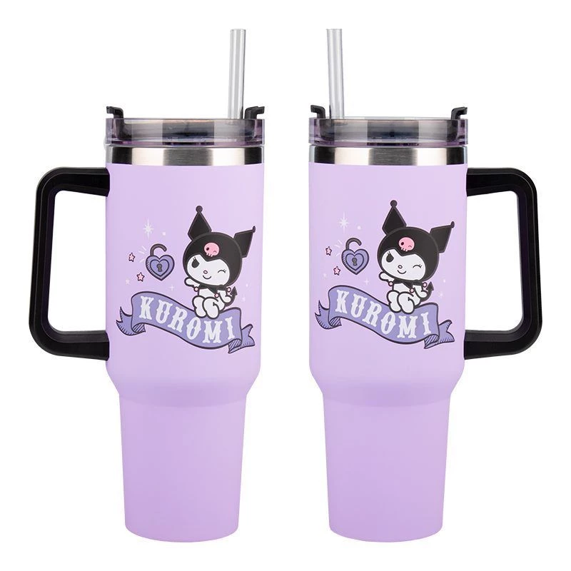 Bicchiere termico con cannuccia Paladone Hello Kitty Kuromi 900 ml