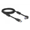 Cavo USB DeLOCK connettore Type-A maschio a connettore Type-B maschio 90° angolare a sinistra 2 m