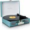 Giradischi audio a trasmissione a cinghia Lenco TT-110 blu bianco semiautomatico