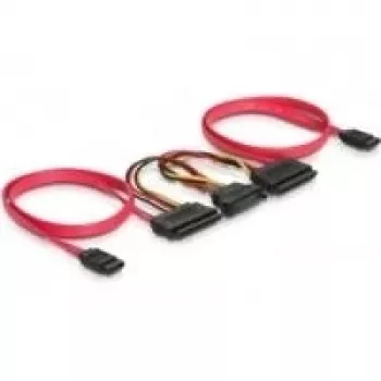 Cavo SATA all-in-one DeLOCK 84356 0,5 m rosso