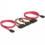 Cavo SATA all-in-one DeLOCK 84356 0,5 m rosso