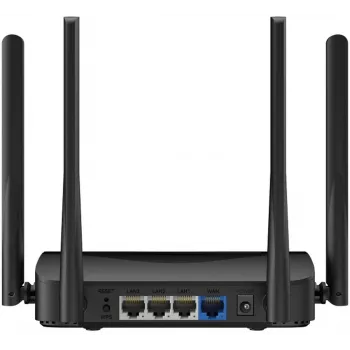 Router da tavolo MERCUSYS MR25BE EasyMesh Wi‑Fi 7 dual‑band 2,4/5 GHz, 3600 Mbit/s, 3× Gigabit-LAN, 4 antenne esterne