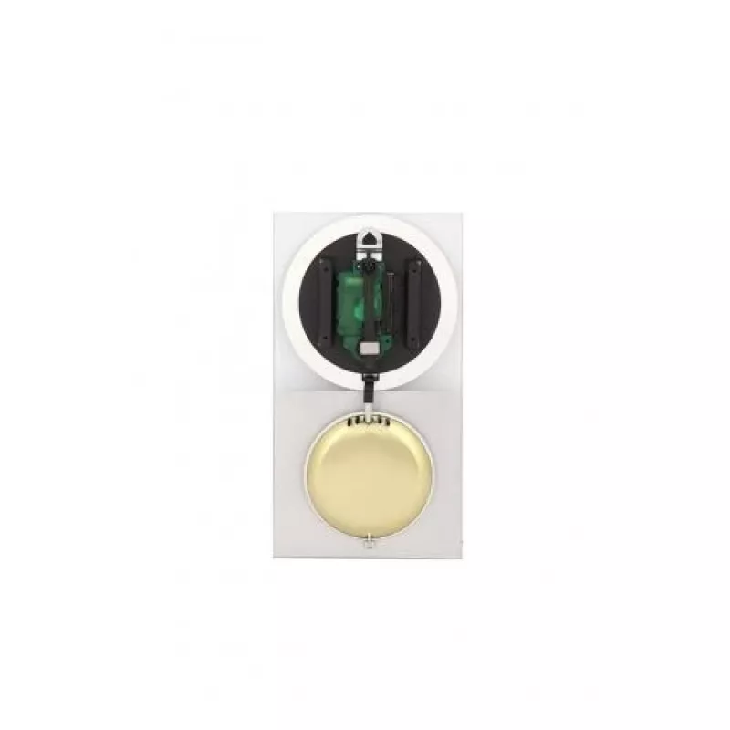 NeXtime orologio 3028 OP, 16x30,2 cm, da parete, vetro, argento
