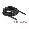 Tubo spirale flessibile Delock 2 m x 10 mm nero