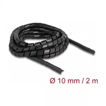 Tubo spirale flessibile Delock 2 m x 10 mm nero