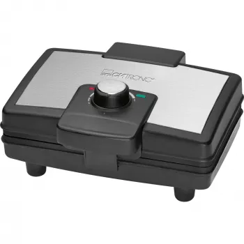 Clatronic WA 3606 macchina per waffle 2 waffle nero, acciaio inox 800 W