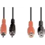 Cavo audio e+p B 98/5 5 m 2 x RCA nero rosso