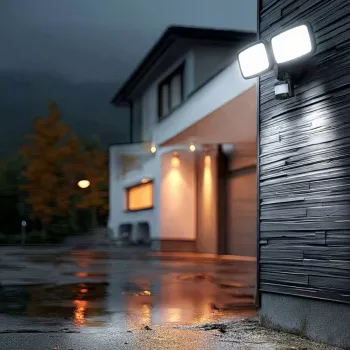 Lampada da parete LED MACLEAN MCE524 con rilevatore di movimento PIR, modello MCE524 B
