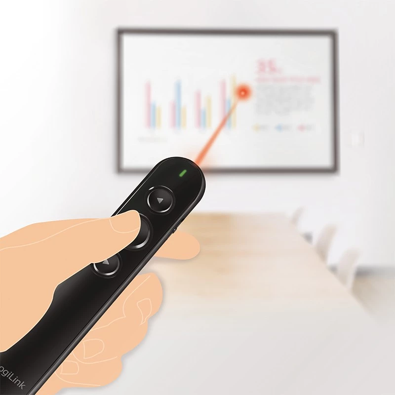 Presentatore wireless LogiLink ID0190 nero
