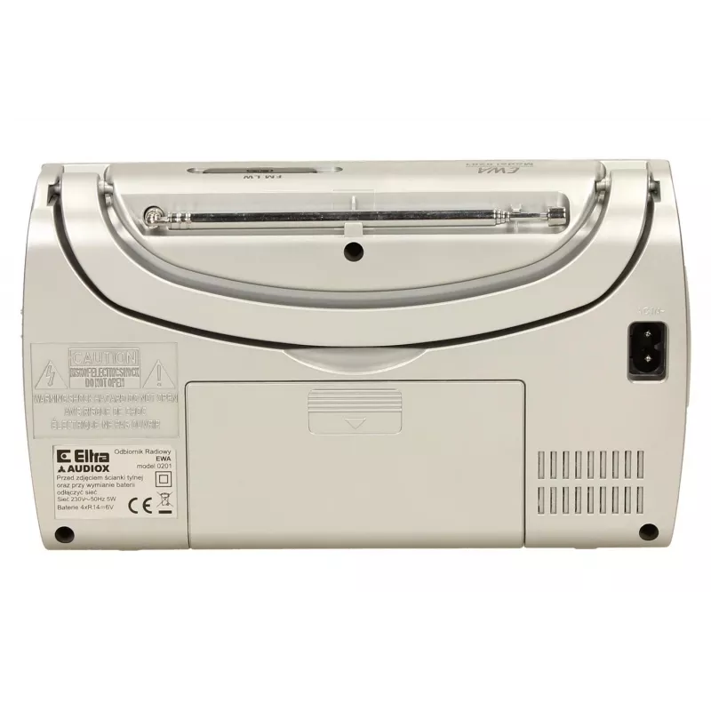 Radio portatile Eltra EWA argento — ricevitore AM/FM, a batteria