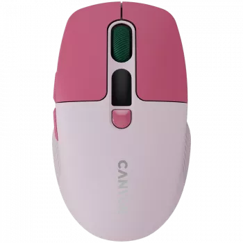 Canyon MW-26 - mouse ottico wireless 2in1 Bluetooth / 2,4 GHz - silenzioso - rosa
