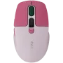 Canyon MW-26 - mouse ottico wireless 2in1 Bluetooth / 2,4 GHz - silenzioso - rosa