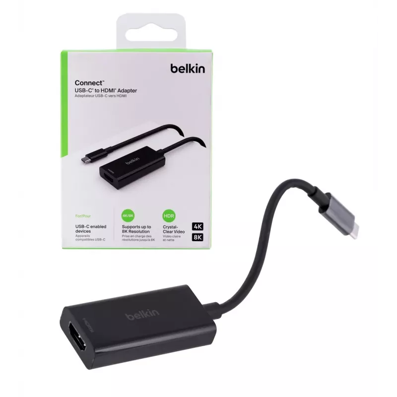 Belkin AVC013BTBK Adattatore cavo video HDMI Type-A (standard) USB Type-C nero