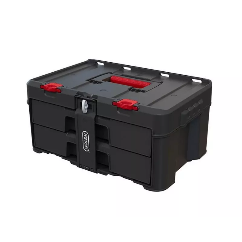 Cassetta per attrezzi KETER Stack'N'Roll (17210832/253384) 2 cassetti nero