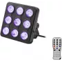 Luce a effetto LED EUROLITE modello 42110199 con 9 LED, controllo DMX