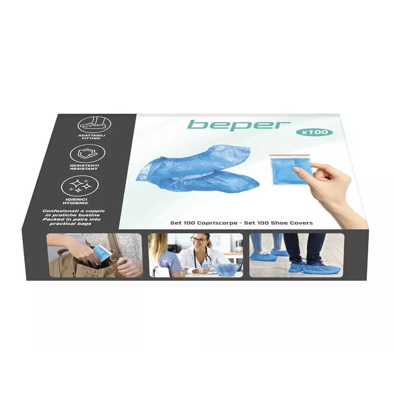 Beper C206UTI006 copriscarpe, 100 pz., impermeabili