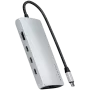 Satechi ST-P8KES adattatore multiporta USB-C 8K con Ethernet V3, argento