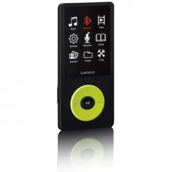 Lettore MP3 Lenco Xemio-860GN 8 GB nero/verde lime LCD 18h di riproduzione