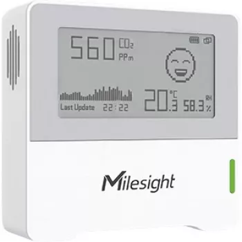 Sensore climatico per interni Milesight AM103 LoRaWAN 868MHz — misurazione temperatura e umidità