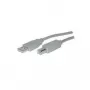 Cavo USB S/CONN 5 m USB 2.0 A - USB 2.0 B grigio