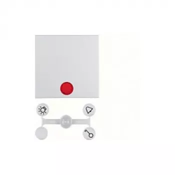 Placca a parete / copriinterruttore berker 16218989 — senza viti bianco plastica, 1 pezzo