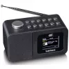 Lenco CR-625BK radiosveglia DAB+/FM con Bluetooth e ricarica wireless, nero